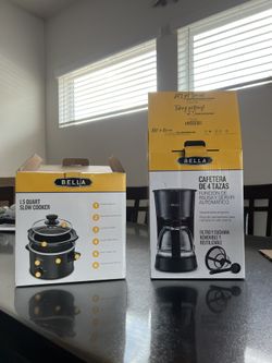 Bella 4-cup Coffee Maker + 1.5 Qt Slow Cooker