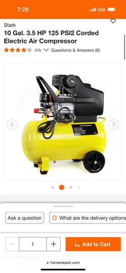 Air Compressor 10 Gallon New $79