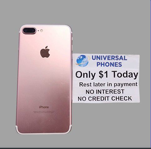 Black Friday 1 Day Sale Only. $1 Down NO CREDIT CHECK. LOWEST PRICES GUARANTEED. APPLE IPHONE 7 PLUS 32GB UNLOCKED 