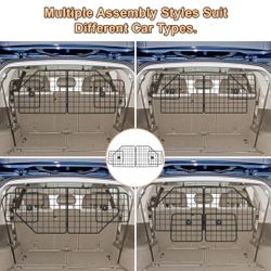 Dog Barrier for SUV,Adjustable Pet Barrier for car 36" to 62" Width for Trucks, SUV, Vans,Heavy-Duty Wire Mesh Barriers Safety Travel Accessories,Pet 