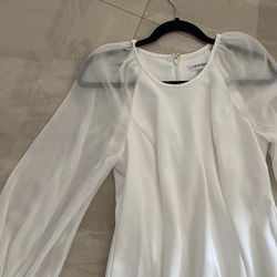 Calvin Klein White Dress Size 8