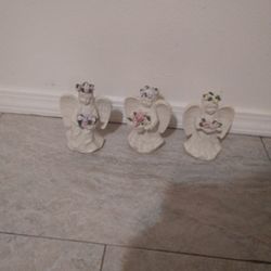 Ceramic Angel Candle Holders