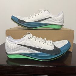 Nike ZoomX Dragonfly 2 Elite White Black Spruce Track Spikes FZ9315-102 Men 11.5