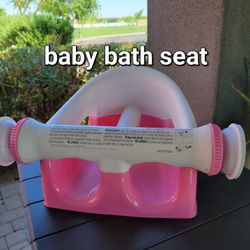 Baby Bath Seat Safety Toddler Girls Pink Bathing Chair By Summer