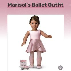 American Girl Doll Retired Marisol Ballet Outfit Add a retired Marisol Ballet Outfit to your American Girl Doll collection. This beautiful pink skirt 