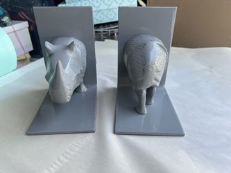 Rhinoceros Book Ends (Metal)- From Land Of Nod