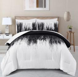 Ombre Black Comforter Set King Size For Sale $24.00 50%+ OFF Retail $49.99 NEW IN Original Packaging