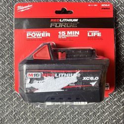 Milwaukee M18 18V Lithium-Ion REDLITHIUM FORGE 6.0 Ah Battery Pack