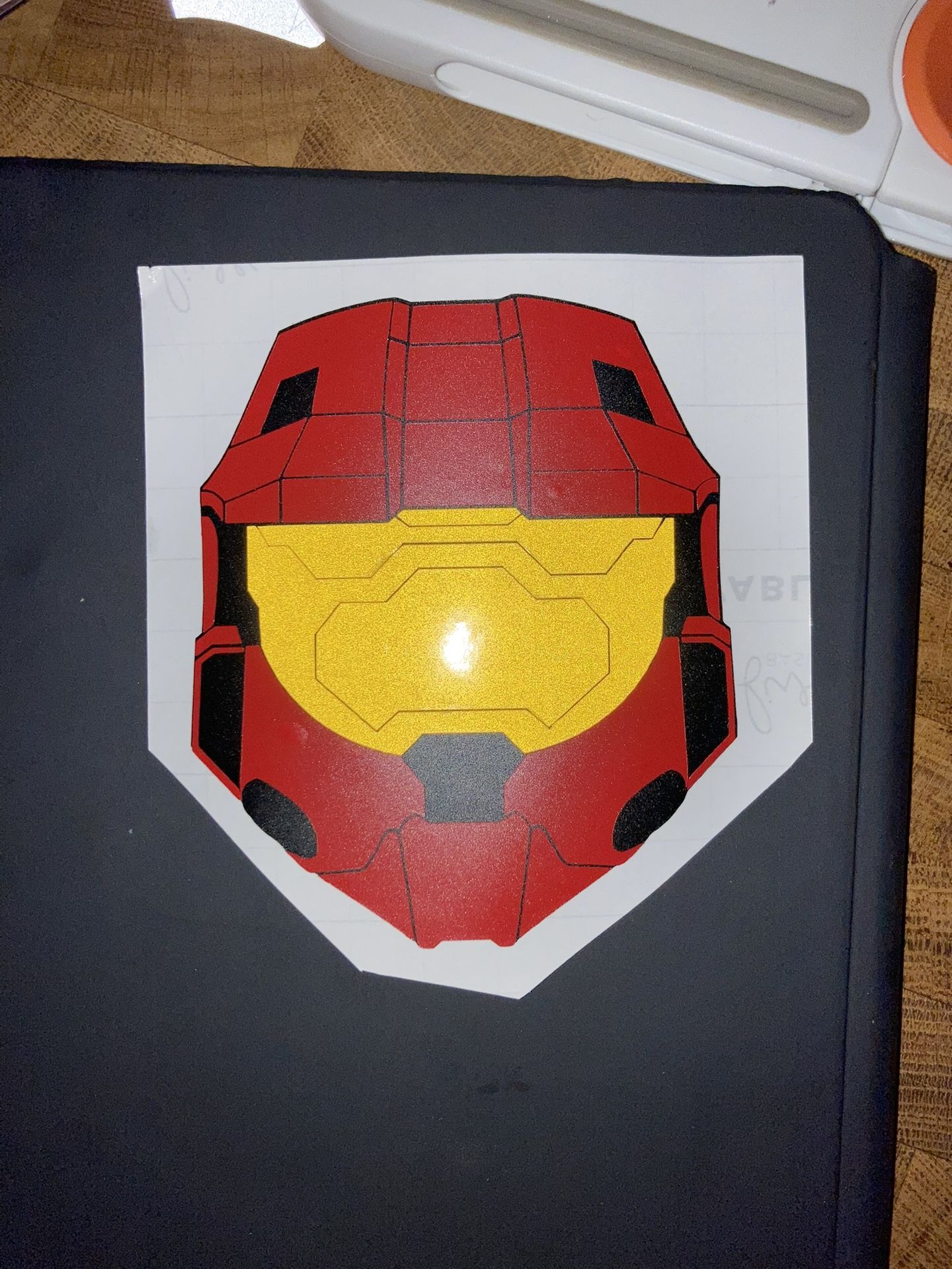 Halo Master Chief Red Reflective Magnet