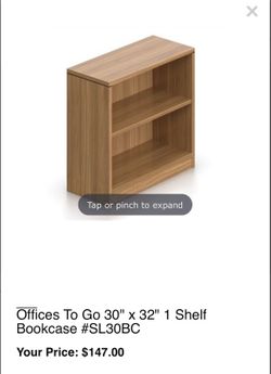 Desk. Shelves