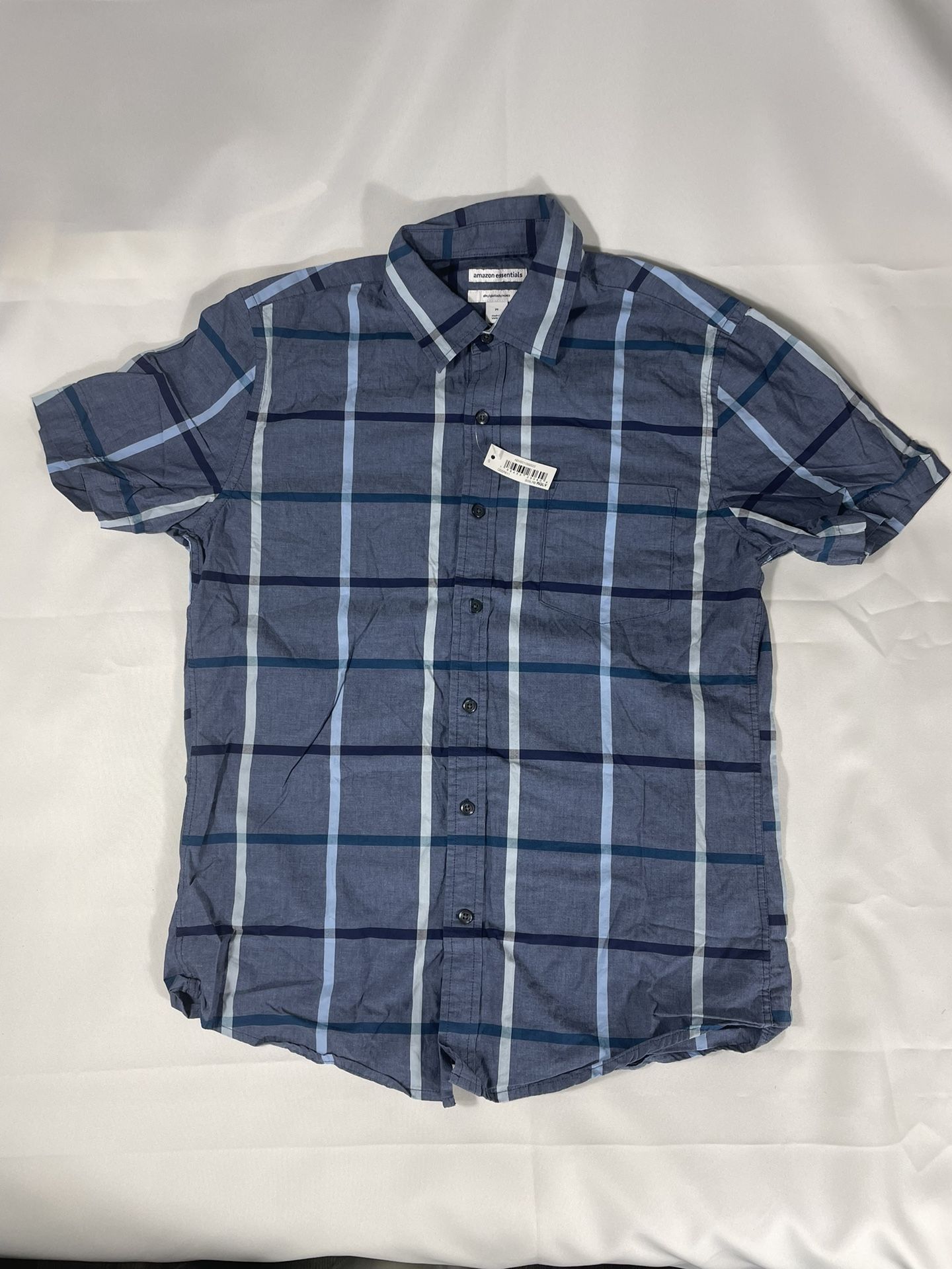Blue Plaid Shirt For Men