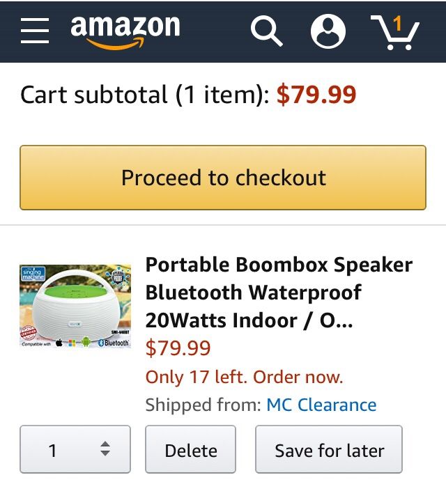 Bluetooth Speaker, Waterproof, Rechargeable by Sound Blast (50% OFF)