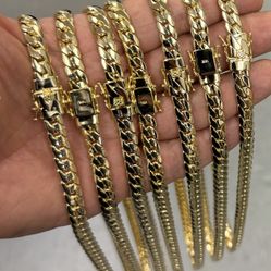 New💥5mm Miami cuban flat and close solid links(not open)necklace✅