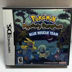 Pokemon Mystery Dungeon Blue Rescue Team Nintendo DS Authentic CIB
