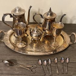 Vintage Silver Tea And Coffee Service Set (60’s)
