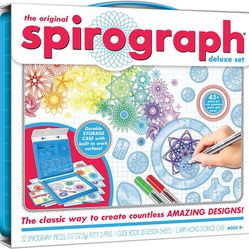 New Spirograph  Deluxe Set / Spiral Art Drawing Kit / Art Hobby Kids Children's Game Toy 