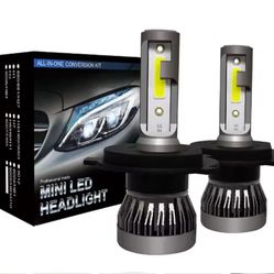 Bright LED Headlight Bulbs 72W H11 H4 Hi/Lo H1 H7 COB LED H11 HB3 9005 HB4 9006 Car Headlight Or Fog Light