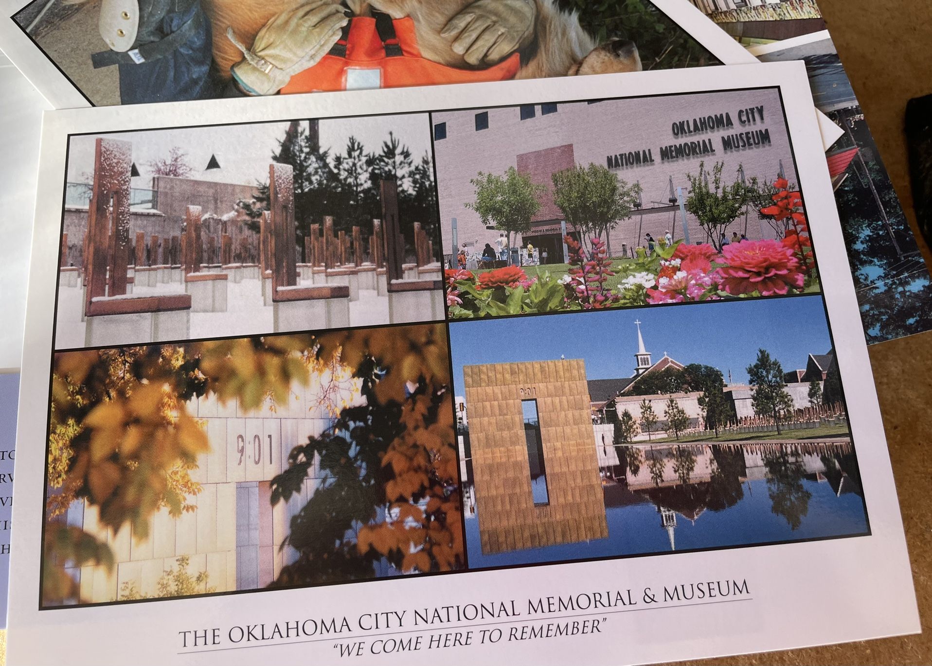 Postcard Oklahoma City National Memorial Museum 4 SEASONS LARGE 2005