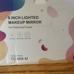 8” Lighted Make Up Mirror