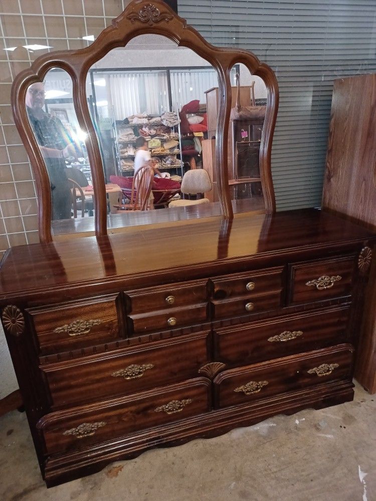 Dresser And Mirror