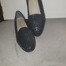 Brand New Black Leather Loafer Shoe