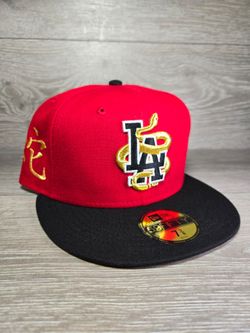 LA Dodgers New Era 59Fifty Fitted Red Year Of The Snake Chinese Lunar Year 7 3/8