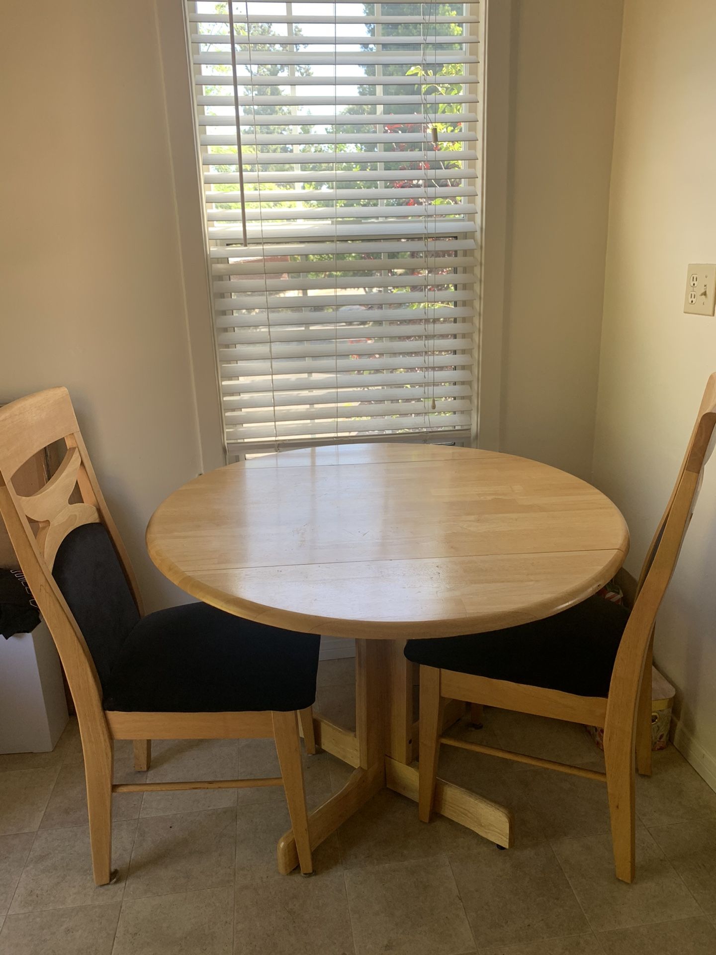 Kitchen table and two chairs