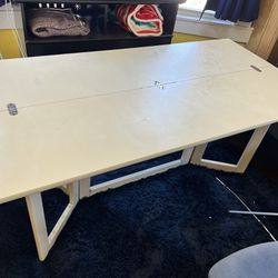 Folding Table With Drawers 