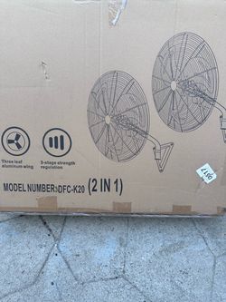 Industrial Wall Mount Fan with Hardware