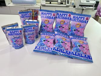 Stitch and Angel Party Favors 