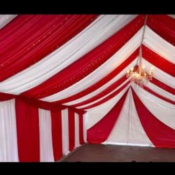 Drapping Tent Chairs And Tables
