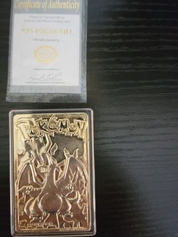 24karat Gold Plated Pokemon Cards for Sale in Palm Harbor, FL - OfferUp