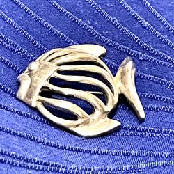 Sterling Fish Brooch 