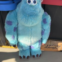 DISNEY Store Pixar Stuffed Animal Monsters Inc SULLEY Sullivan 16" Plush Toy