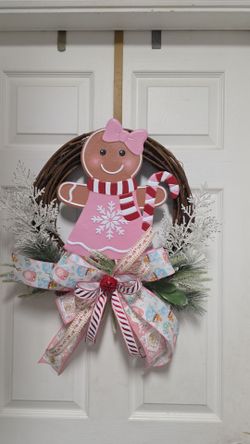 Gingerbread Girl Christmas Wreath