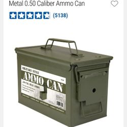 Metal 0.50 Waterproof Military Can 