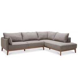 Grey Mid Century Modern Couch/Sectional