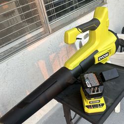 (SALE) RYOBI ONE+ 18V 100 MPH 325 CFM Cordless Battery Variable Speed Jet Fan Leaf Blower 