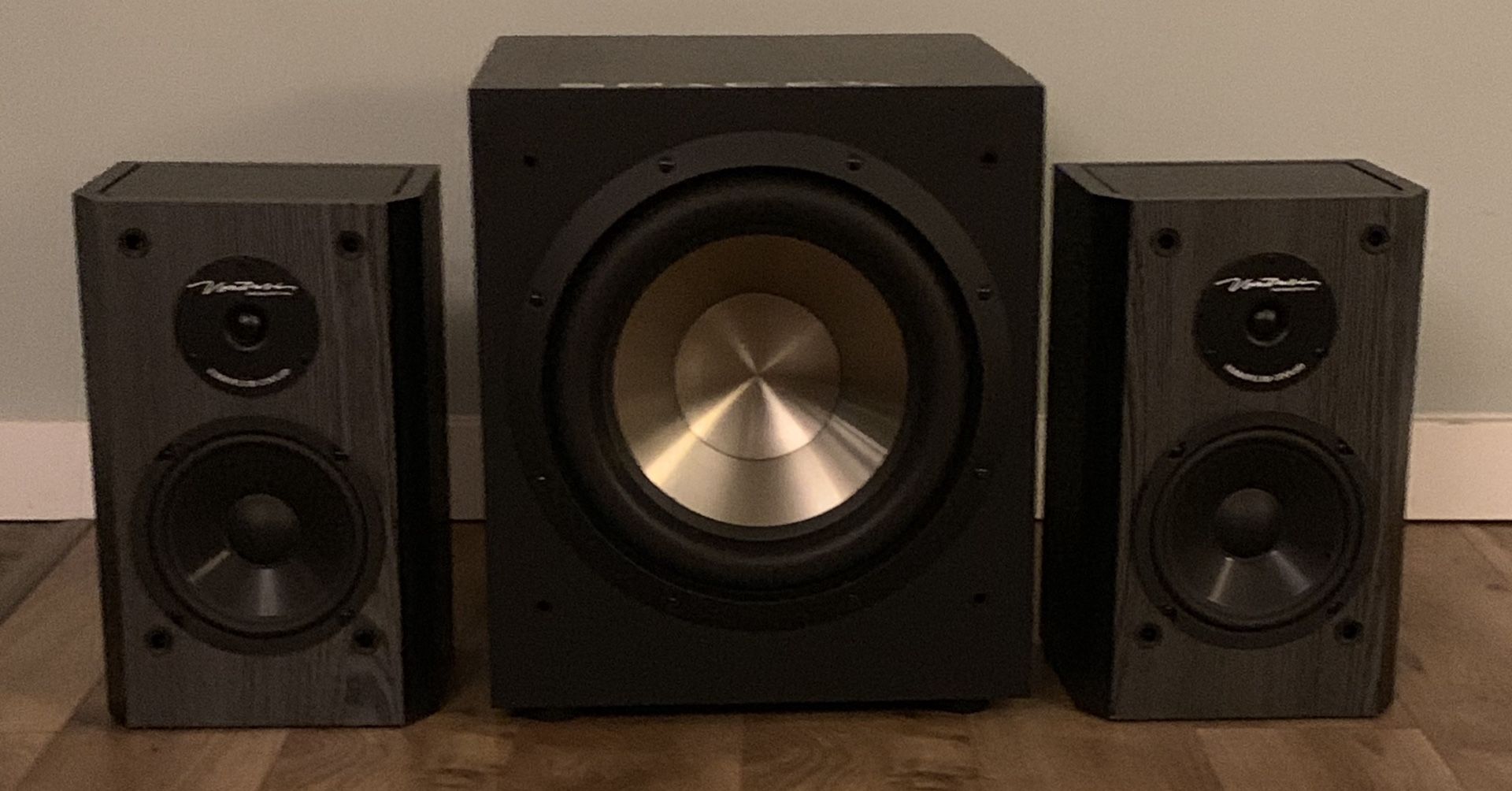 BIC Formula F12 475watts 12” Subwoofer with DV62Si Bookshelf Speaker