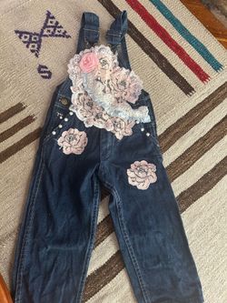 Oshkosh by beautiful embroidered overalls, girls