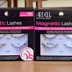 Ardel Professional 113 Magnetic Lashes Tapered Tips, Pre-Curved
