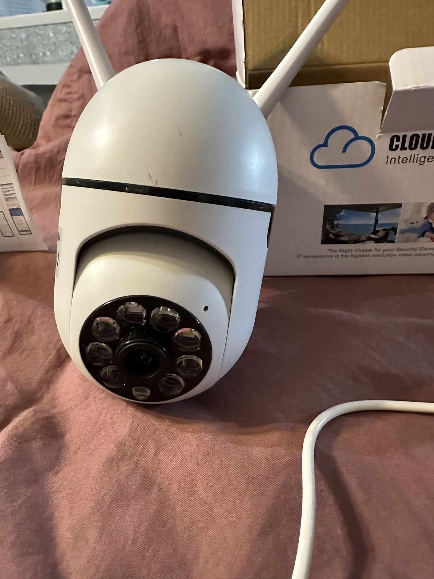 Pan Tilt Security Camera Sync’s With Phone $10