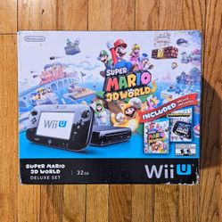 Nintendo Wii U 32 GB Super Mario 3D World Deluxe Set - *BOX ONLY*