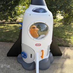 Little Tikes Adventure Rocket with swivel pilot chair  35.50”L x 46.50”W x 45.75”H