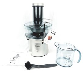 Breville BJE200XL Compact Juice Fountain 700-Watt Juice Extractor Silver