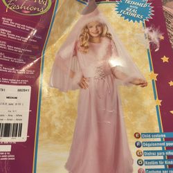 Pink Princess Costume With Real Feathers
