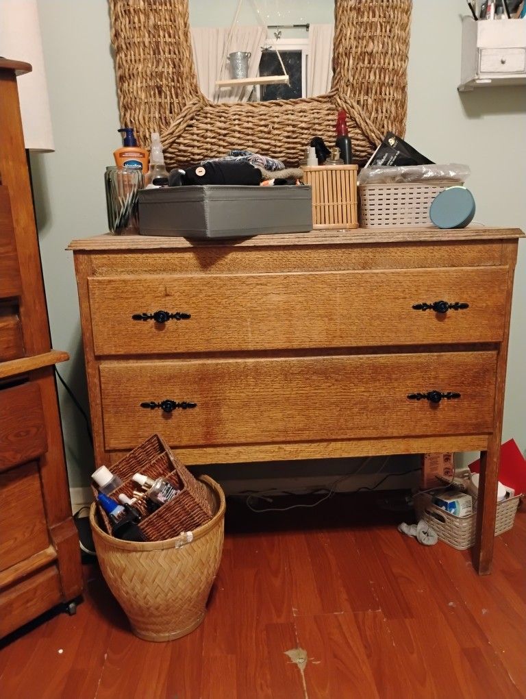 2 Drawer Antique Dresser