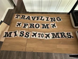 Travel theme bridal shower decor
