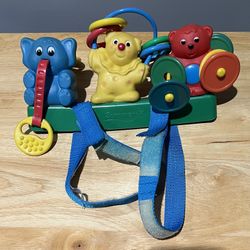 Activity Rubber/Squeaky Animals for Stroller Bar