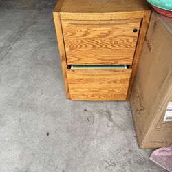 Wood Filing Cabinet
